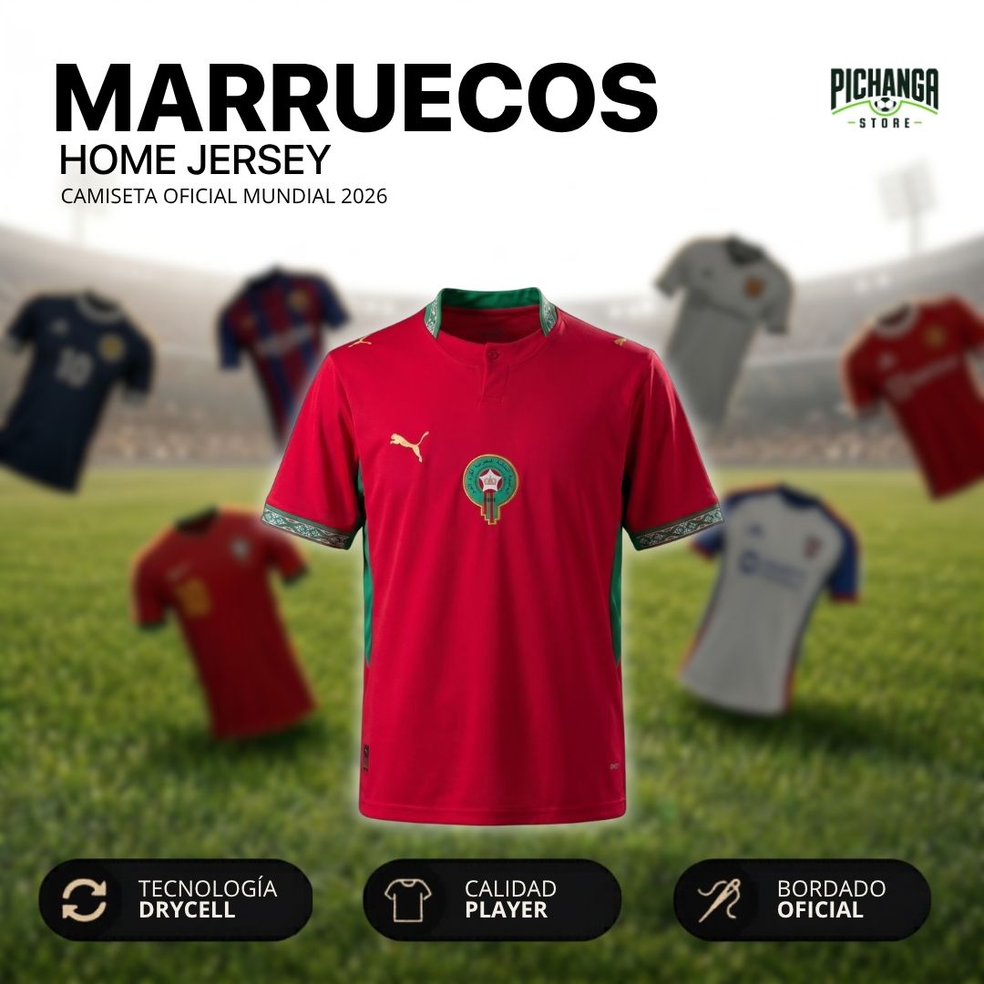 Camiseta Marruecos Mundial 2026