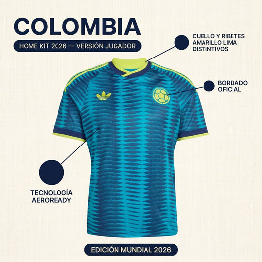 Camiseta Colombia Mundial 🇨🇴