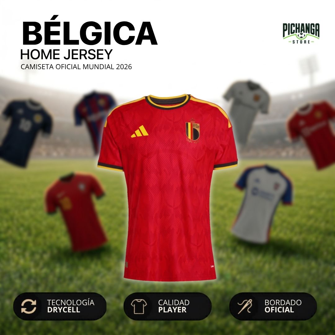 Camiseta Bélgica Mundial 2026