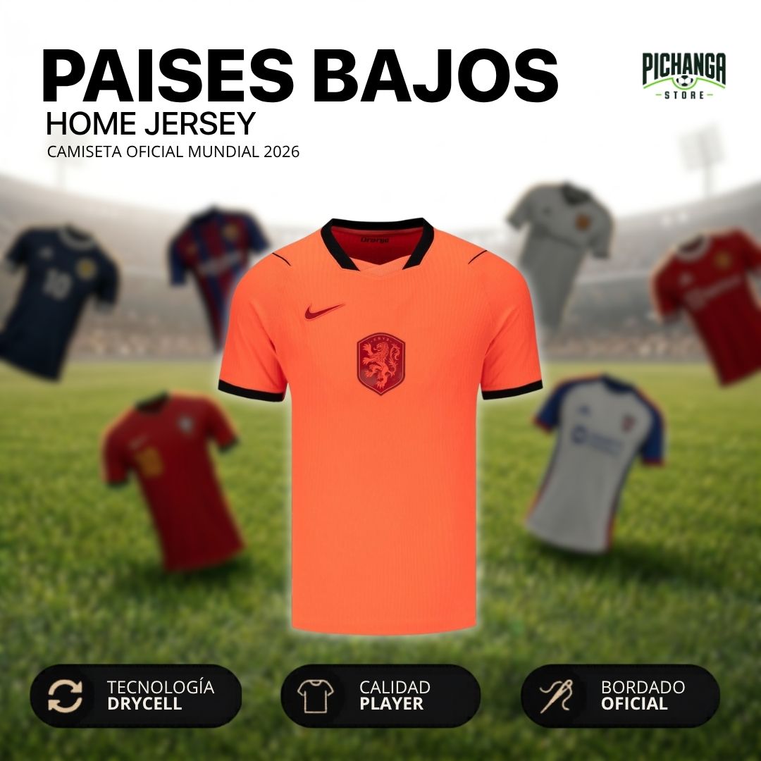 Camiseta Paises Bajos Mundial 2026