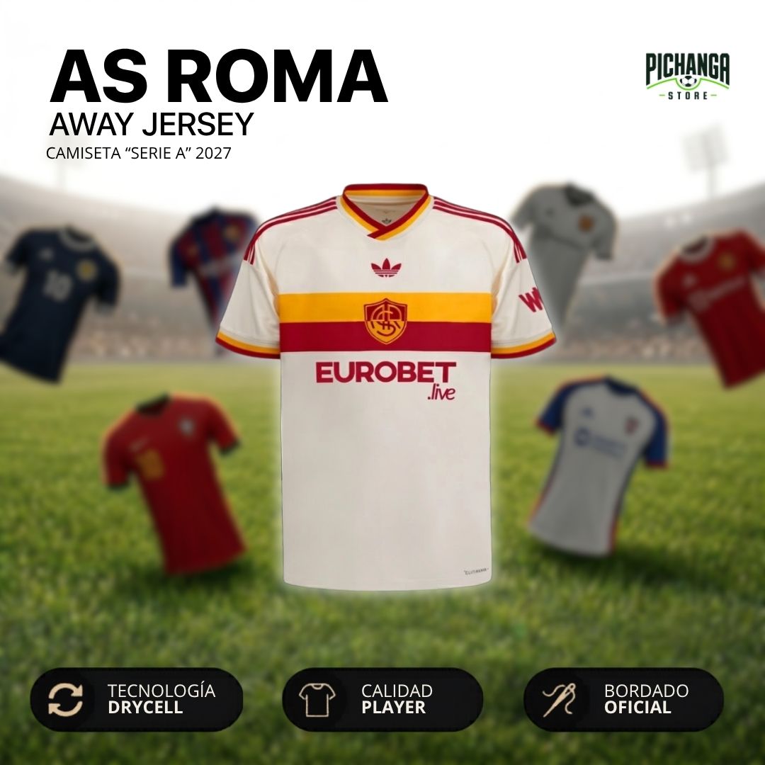 Camiseta As Roma Visita 2027