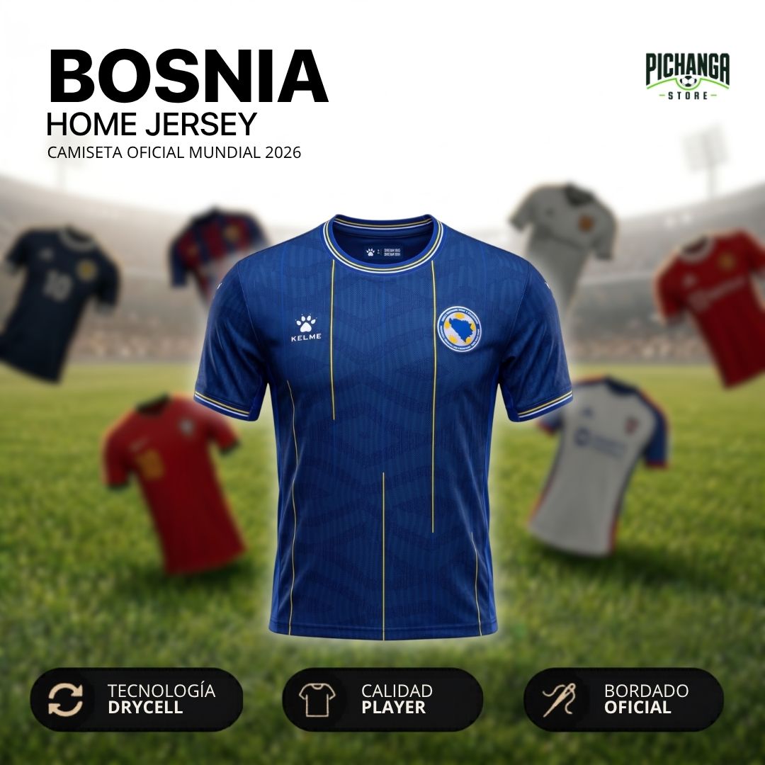 Camiseta Bosnia Mundial 2026