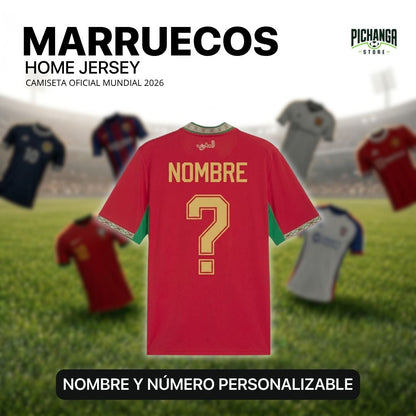 Camiseta Marruecos Mundial 2026