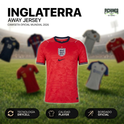 Camiseta Inglaterra Visita Mundial 2026