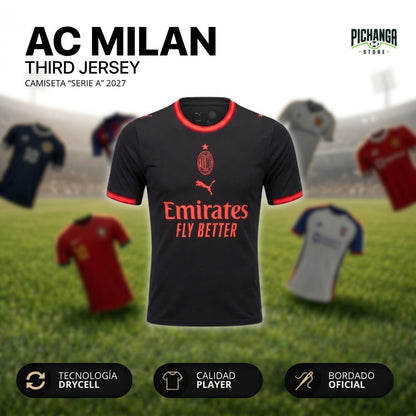 Camiseta Ac Milán Tercera Equipación 2027