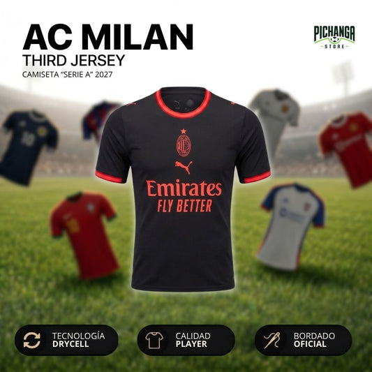 Camiseta Ac Milán Tercera Equipación 2027