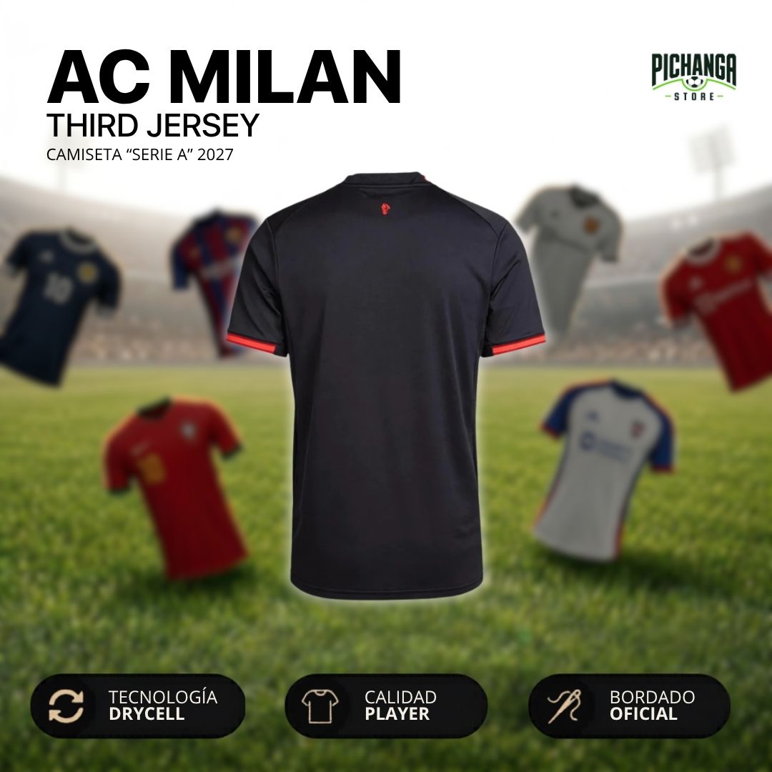 Camiseta Ac Milán Tercera Equipación 2027