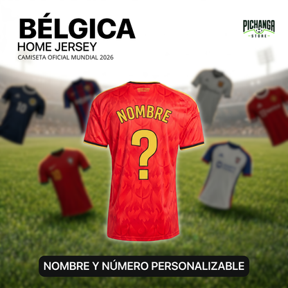 Camiseta Bélgica Mundial 2026