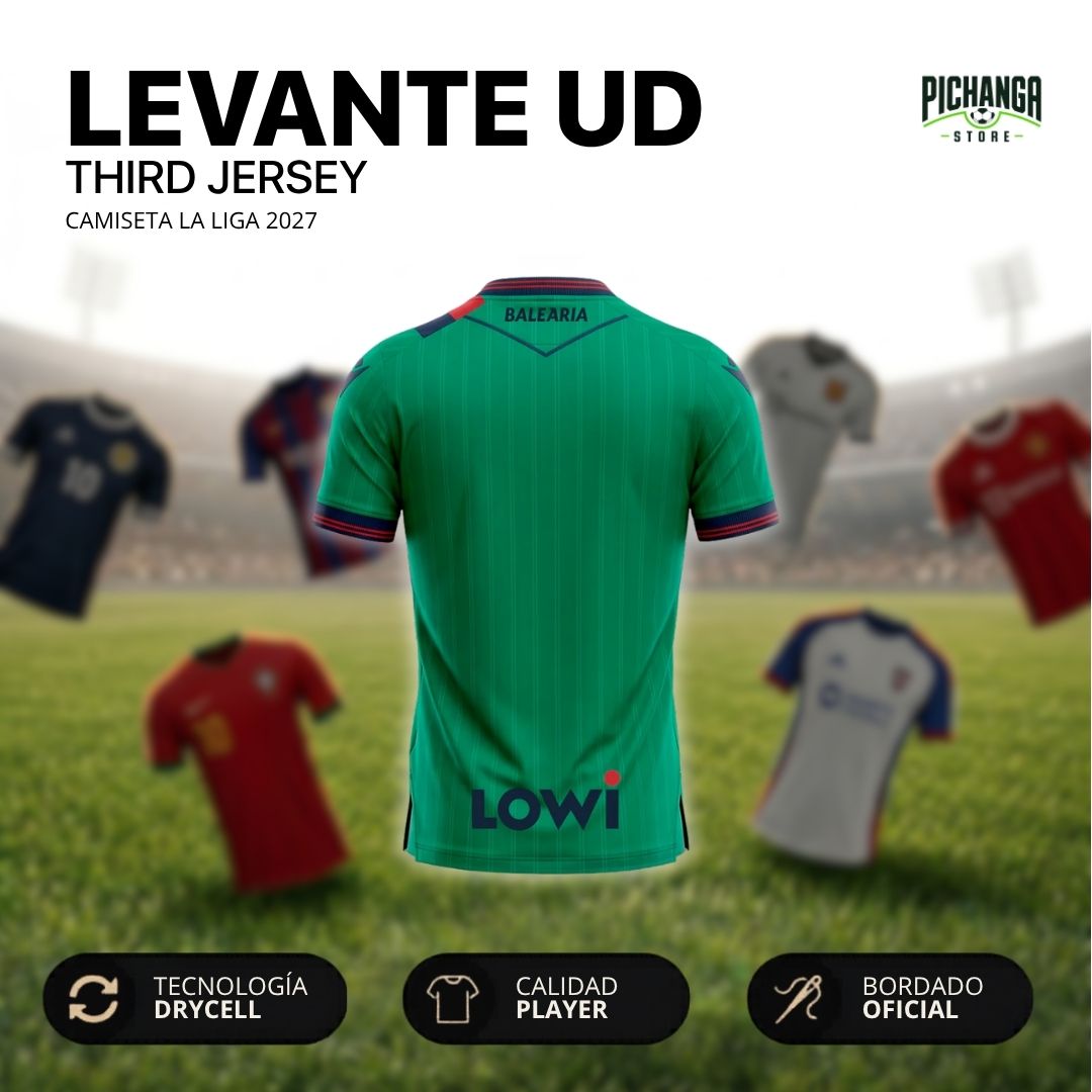Camiseta Levante Ud Tercera Equipación 2027