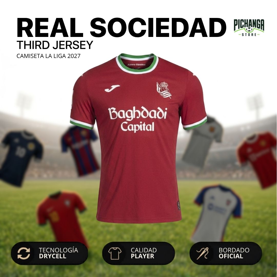 Camiseta Real Sociedad Tercera Equipación 2027