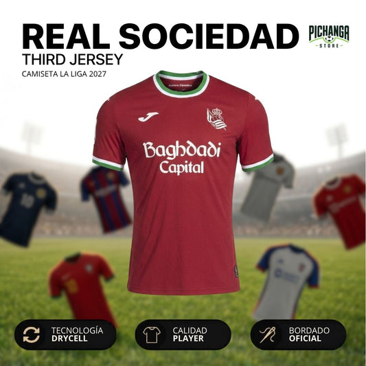 Camiseta Real Sociedad Tercera Equipación 2027