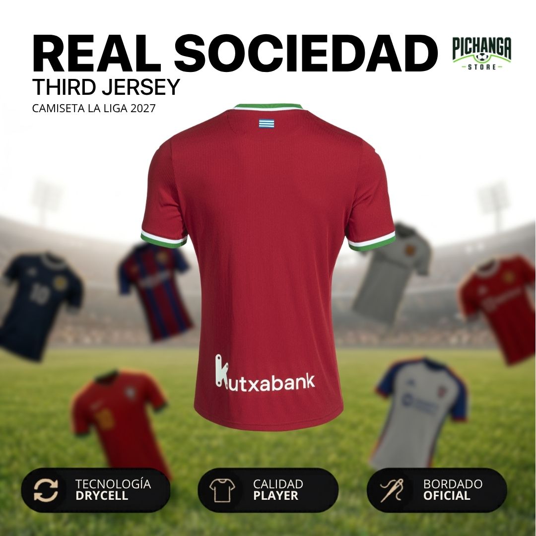 Camiseta Real Sociedad Tercera Equipación 2027