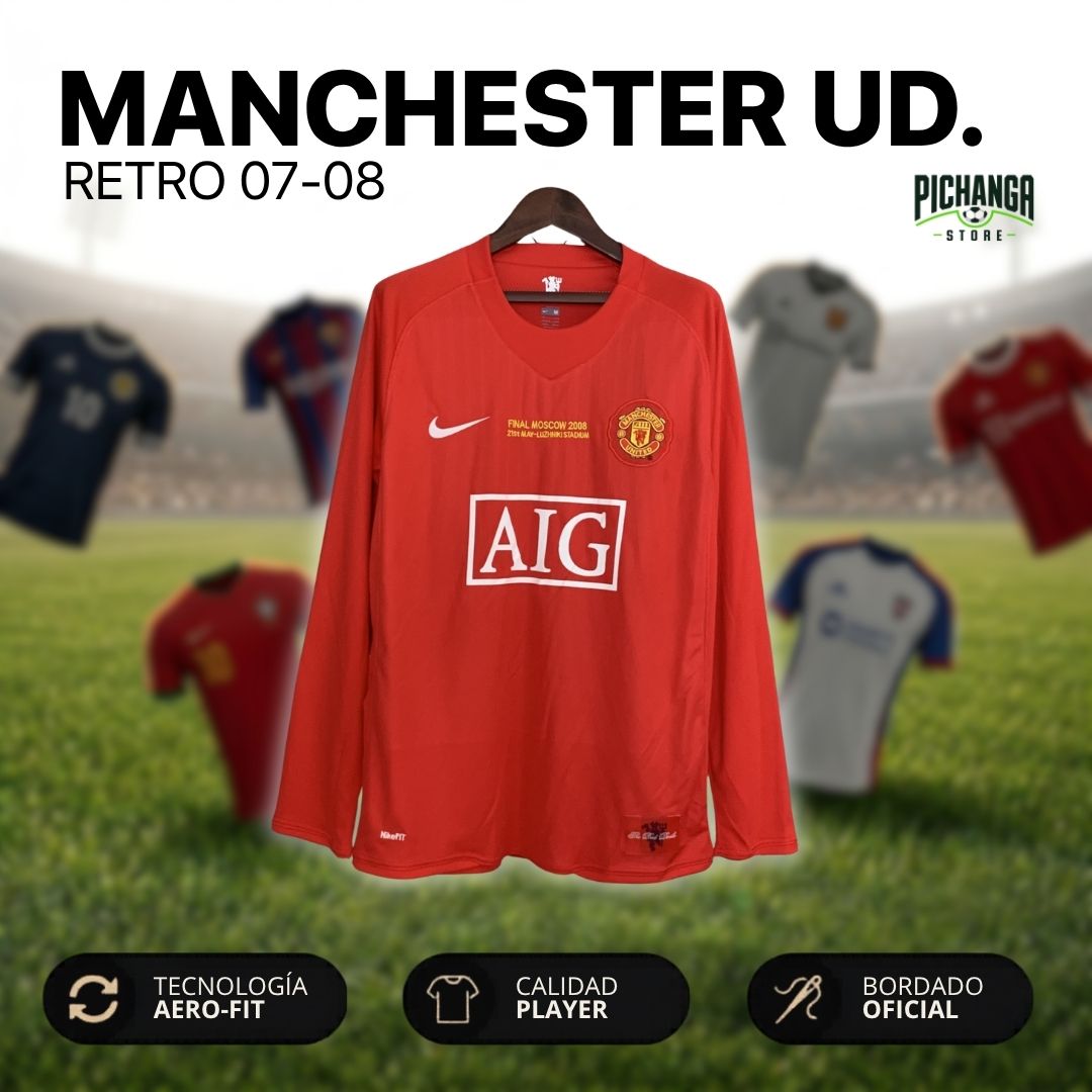 Camiseta Retro Manchester United 07-08 Local