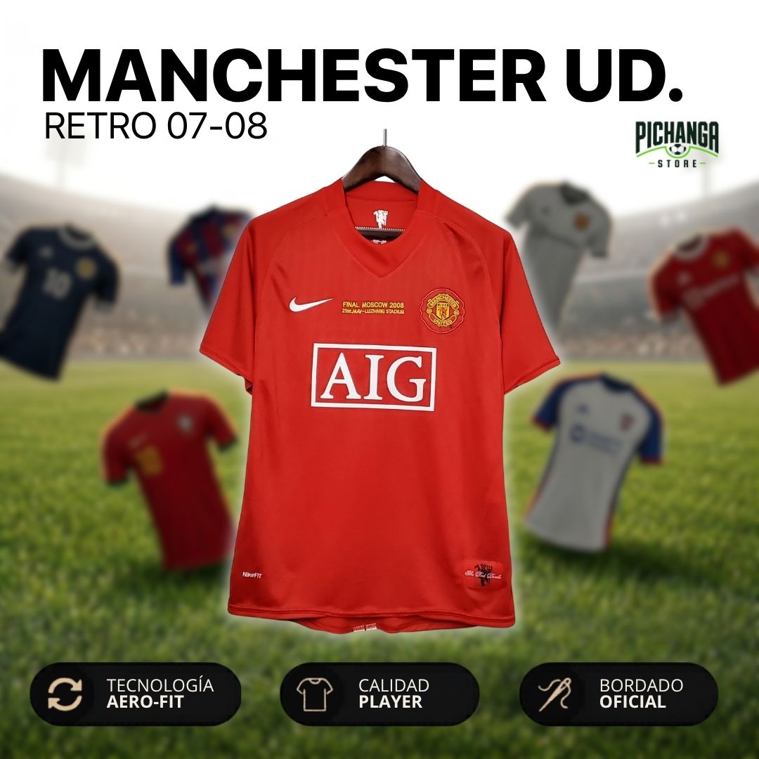 Camiseta Retro Manchester United 07-08 Local