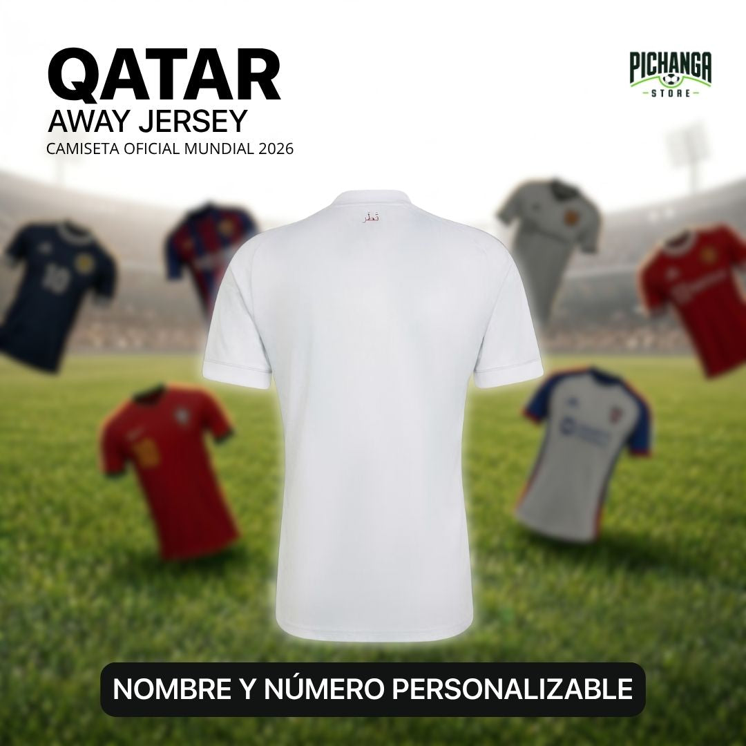 Camiseta Qatar Visita Mundial 2026