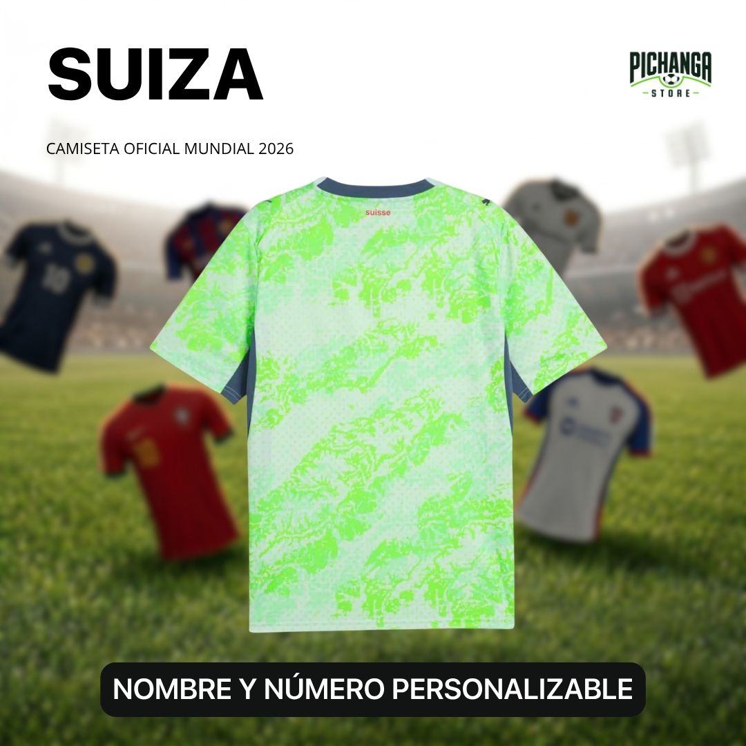 Camiseta Suiza Visita Mundial 2026