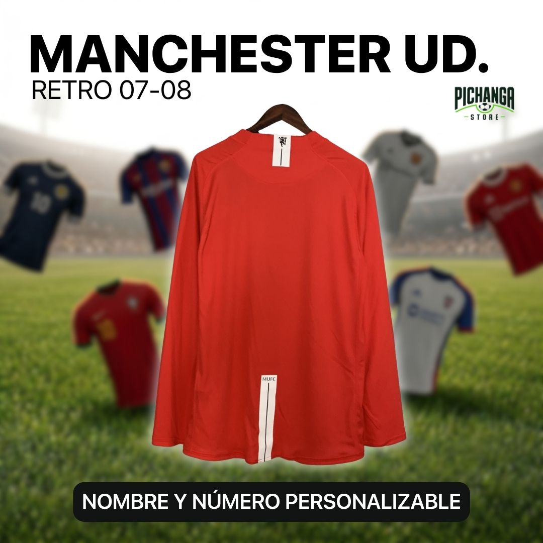Camiseta Retro Manchester United 07-08 Local
