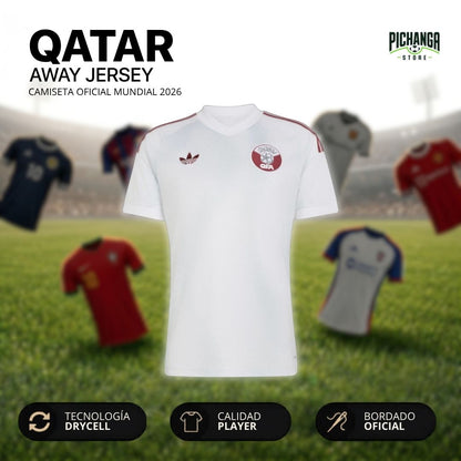 Camiseta Qatar Visita Mundial 2026