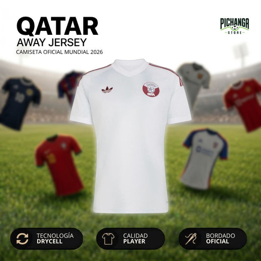 Camiseta Qatar Visita Mundial 2026