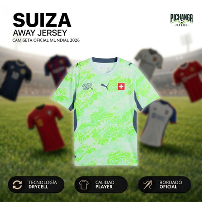 Camiseta Suiza Visita Mundial 2026