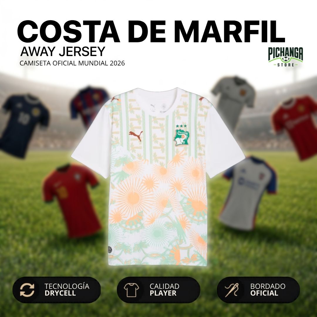 Camiseta Costa de Marfil Visita Mundial 2026
